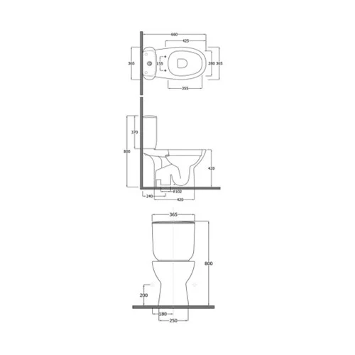 Бачок для унитаза Rak Ceramics Morning MORWT1800AWHA