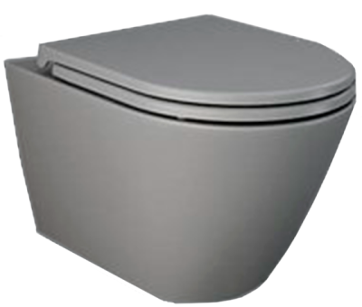 Унитаз подвесной, серый Rak Ceramics Feeling RST23503A Унитаз подвесной, серый Rak Ceramics Feeling RST23503A