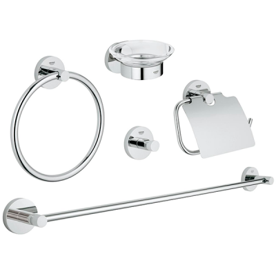 Набор аксессуаров, 5 предметов, хром Grohe Essentials 40344001