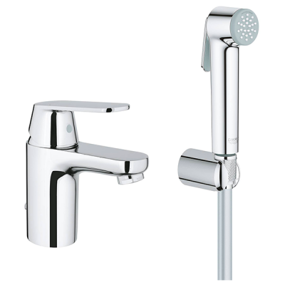Смеситель для раковины с гигиеническим душем, хром Grohe Eurosmart Cosmopolitan 23125000