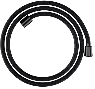 Душевой шланг 1600, шлиф. черный хром Hansgrohe Designflex Textile 28260340
