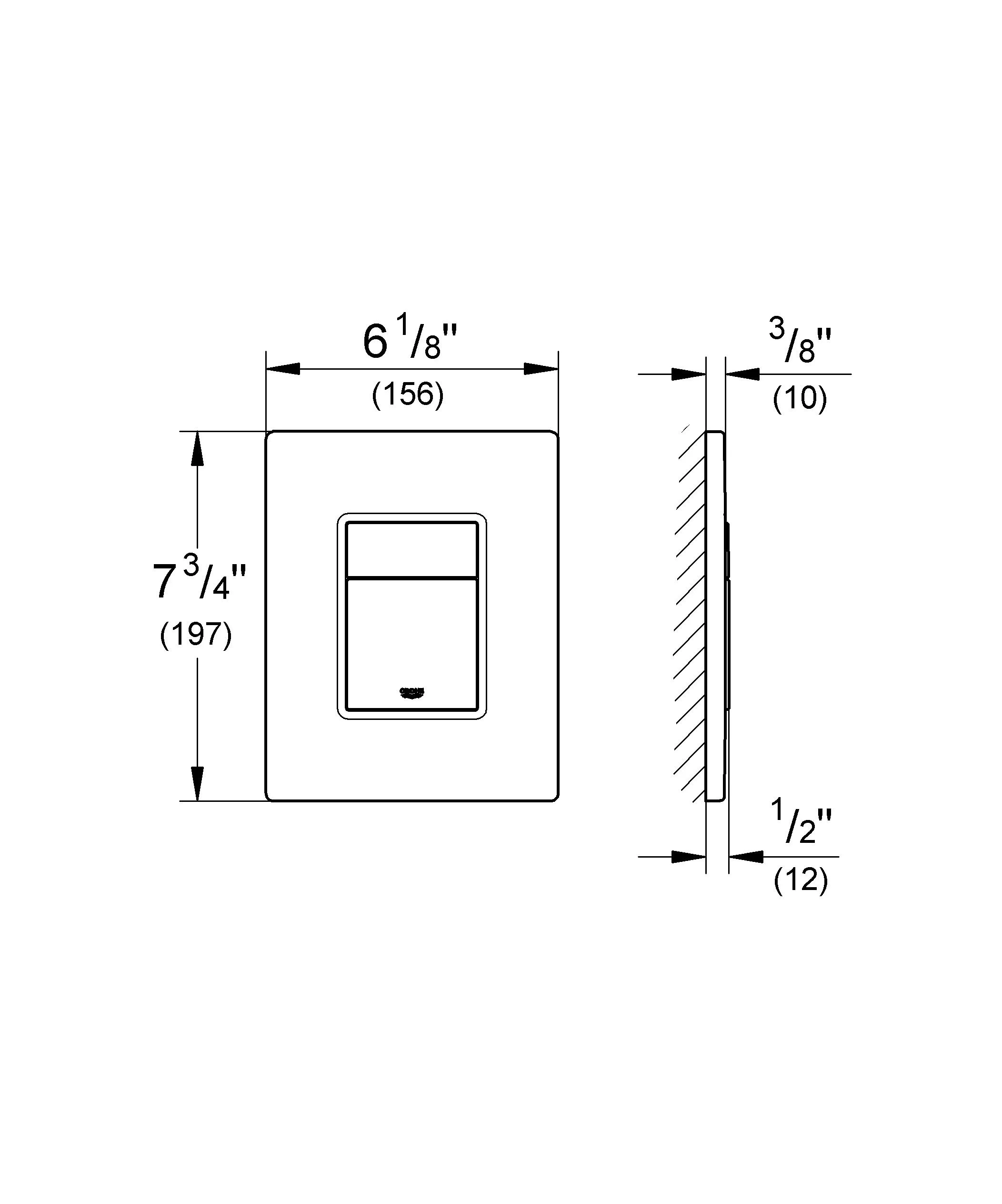 Панель смыва, холодный рассвет Grohe Skate Cosmopolitan 38732GN0