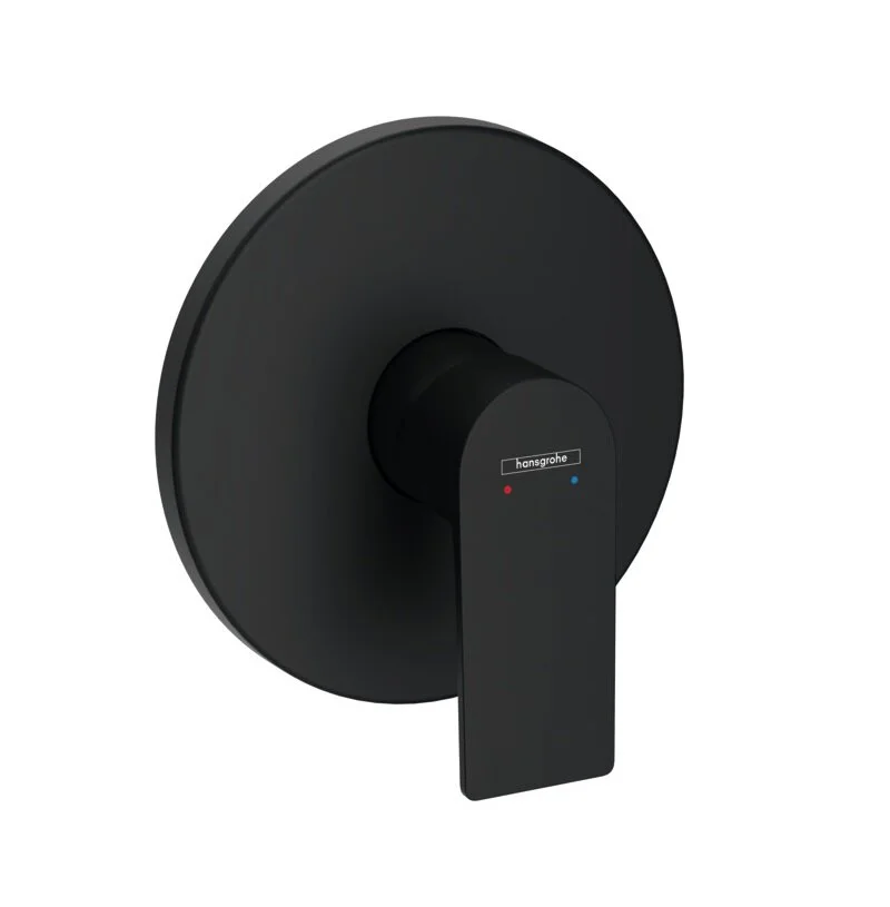 Смеситель для душа, встраиваемый, внешняя часть, черный Hansgrohe Rebris E 72668670