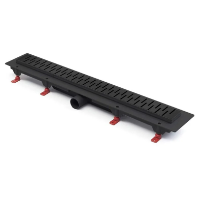 Трап линейный для пола, боковой слив, черный MCH CH850/50MC