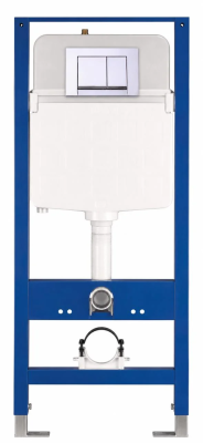 Инсталляция для подвесного унитаза, хром Nuca N5101P2902CH