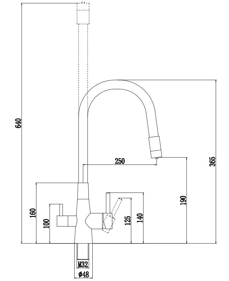 Смеситель для кухни, с подключением к фильтру, бежевый/золото ESKO Coral CL03GBG