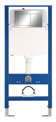 Инсталляция для подвесного унитаза, хром Nuca N5108P2702CH