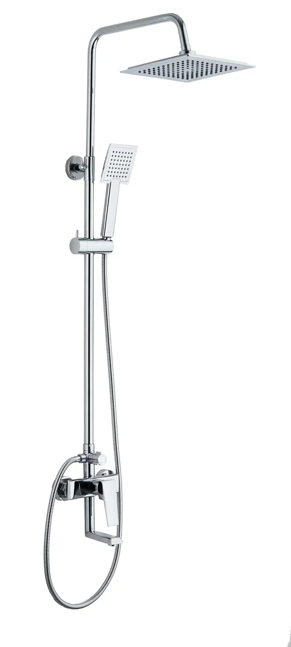 Душевая система со смесителем для ванны, хром VODA VST115