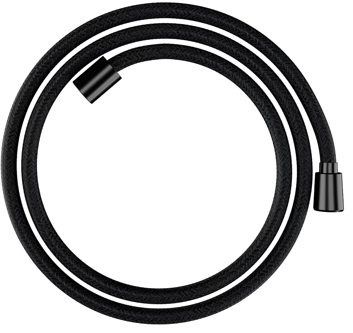 Душевой шланг 1600, шлиф. черный хром Hansgrohe Designflex Textile 28260340