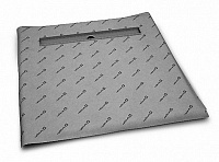 Душевая плита 990x990 с линейным трапом Radaway 5CL1010B