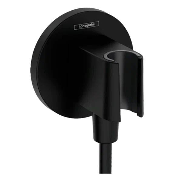 Подключение для душевого шланга с держателем для душа, черный Hansgrohe Fixfit Porter S 26888670