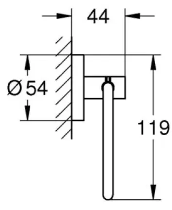 Держатель туалетной бумаги, черный Grohe QuickFix Start 412002430