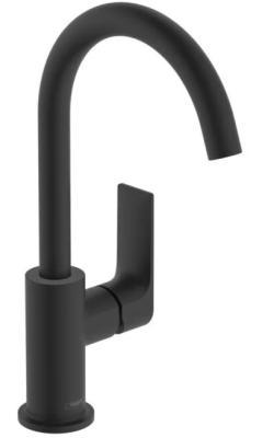 Смеситель для раковины 210, с донным клапаном, черный Hansgrohe Rebris E 72576670