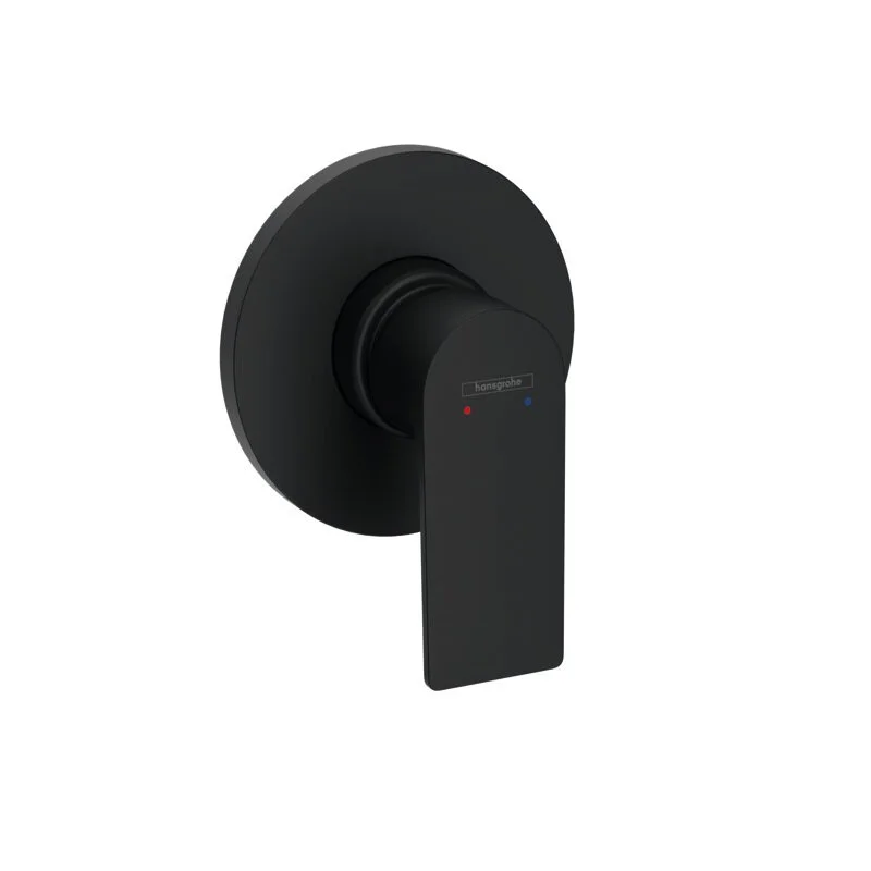 Смеситель для душа, встраиваемый, внешняя часть, черный Hansgrohe Rebris S 72659670