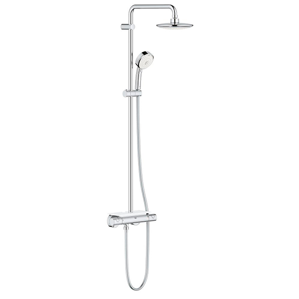 Душевая система с термостатом для душа, с полочкой, хром Grohe Euphoria System 190 26249000 – Купить в Sanstore Душевая система с термостатом для душа, с полочкой, хром Grohe Euphoria System 190 26249000