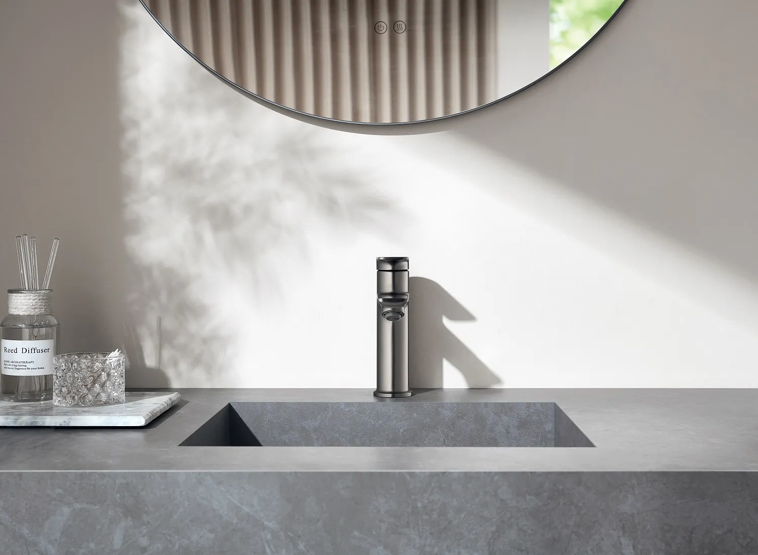 Смеситель для раковины, серый SSWW SATM015A-GA0-1