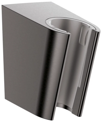 Держатель ручного душа, шлифованный черный хром Hansgrohe Porter S 28331340
