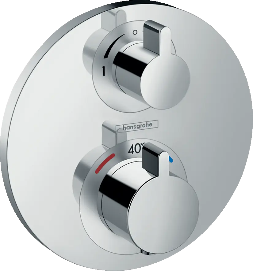 Термостат для душа, внешняя часть, хром Hansgrohe Ecostat S 15758000