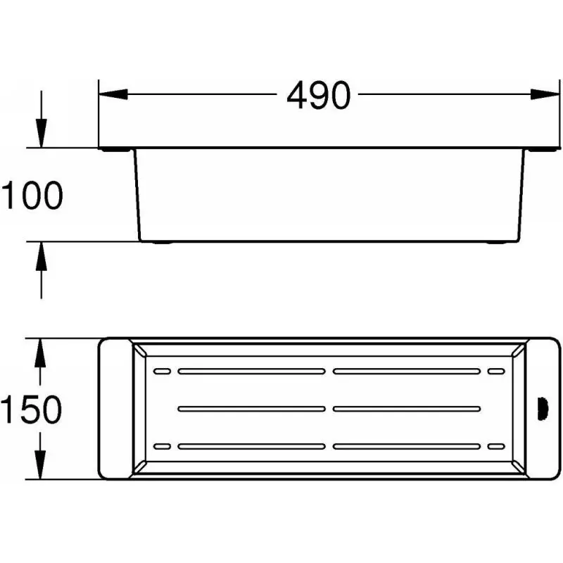Многофункциональный колландер 490x150, холодный рассвет матовый Grohe 40853GN0